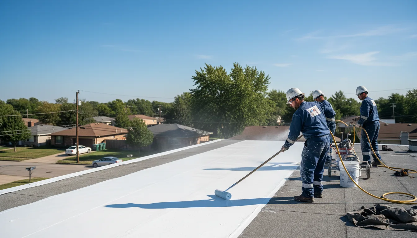 Commercial roof coating in Red House, VA near me